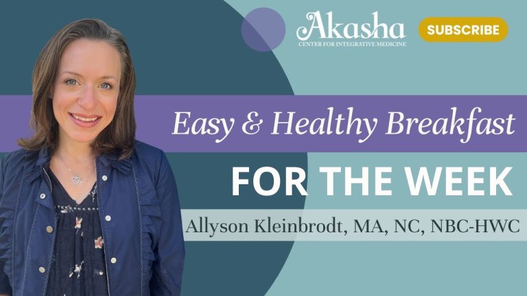 Easy & Healthy Breakfast for the Week with Allyson Kleinbrodt